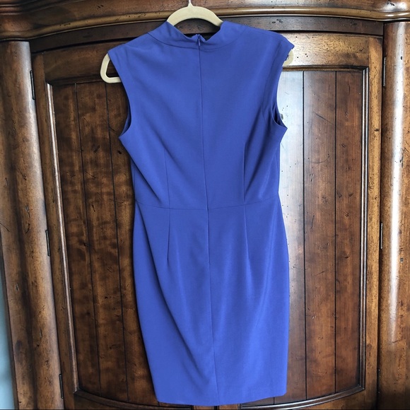 Nordstrom Chequer Blue Violet Structured Dress - Picture 4 of 6